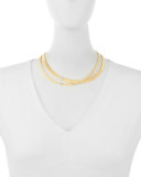 Masai 18K Yellow Gold Two-Strand Necklace with Diamond Stations