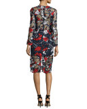 Amelie Floral Guipure Lace Midi Dress