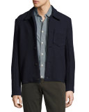 Gunner Boiled Wool Jacket, Navy