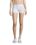 Booty Boost Solid Sport Shorts, White