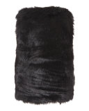 Herminia Faux-Fur Vest, Black, Size 3-14