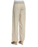 Organic Linen Wide-Leg Pants