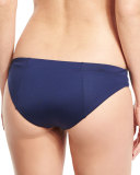 Adriana Solid Hipster Swim Bottom, Navy