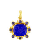 Cherub with Sail Intaglio 19k Gold Pendant
