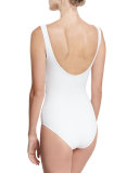 Xeni V-Neck Bow-Detail One-Piece Swimsuit