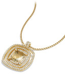 Châtelaine Pavé Diamond Bezel Enhancer with Champagne Citrine