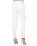 Stretch Boyfriend Jeans, White 