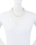 14mm Baroque Simulated Pearl Necklace, 18"