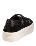 Court Classic Star-Print Sneaker, Black/Platinum