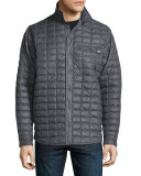 Reyes Thermoball Quilted Shirt Jacket, Dark Gray