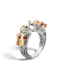 Legends Naga 18K Gold & Silver Ring