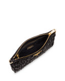 Napa Gaufre Chain Shoulder Bag, Black (Nero)