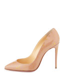 Pigalles Follies Red Sole Pump, Nude/Gold