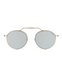 Wynwood II Round Mirrored Sunglasses