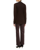 Organic Linen Knit Shaped Cardigan