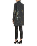 Jersey-Stitched Wool Turtleneck