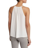 Alipha Ruffled Silk Top