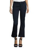 Le Crop Mini Boot-Cut Chino Pants, Blue