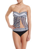 Ixtapa Strapless Flyaway Swim Top, Multi 