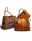 Liz Reversible Shopper Tote Bag, Cognac