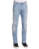 Arc 3D Aged Slim Denim Jeans, Light Blue