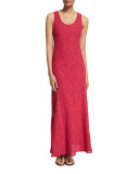 Floral-Embroidered Lace Maxi Dress