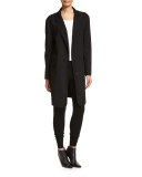Jersey-Knit Drawstring Pants, Black