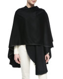 Mantella Regina Unita Cashmere Cape, Black
