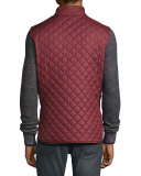 Lightweight Quilted Tech Vest, Racing Red