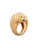 18k Pink Gold Herisson Hedgehog Ring, Size 6