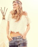 Firenze Lace Off-the-Shoulder Top, White