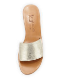 Kirelle Metallic Wedge Sandal, Ray Gold