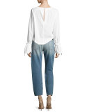 Le Original Patch Jeans, Rose Lake