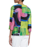 New Abstract Crinkle Jacket