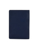 Lalknis Textured Leather Passport Holder, Blue