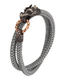 Naga Nylon Cord Wrap Bracelet, Gray