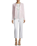 Cap-Sleeve Organic Linen Top
