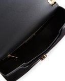 Anna Leather Shoulder Bag, Black (Nero)