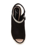 Ali Wedge Espadrille Sandal, Black