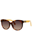 Gradient Acetate Butterfly Sunglasses