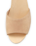 Saber Nubuck Clog Sandal, Powder