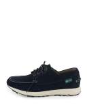 Jayden 1955 Suede Moc-Toe Tennis Sneaker, Navy