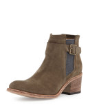 Carina Suede Ankle Bootie, Dove