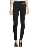 Mid-Rise Jersey Leggings, Black