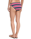 Nautical Striped Reversible Hipster Swim Bottom