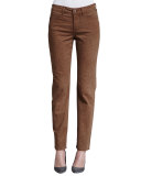 Sheri Nutmeg Cheetah-Print Skinny Pants