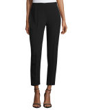 Marcia Straight-Leg Pants, Black