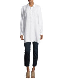 Classic Slim Cropped Jeans w/ Raw Edge