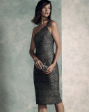 One-Shoulder Midi Cocktail Dress