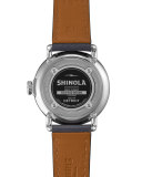 The Runwell Stainless Steel Slate Watch with Leather Strap, 36mm